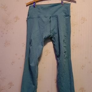 Alphalete Halo leggings in Aquamarine size XL